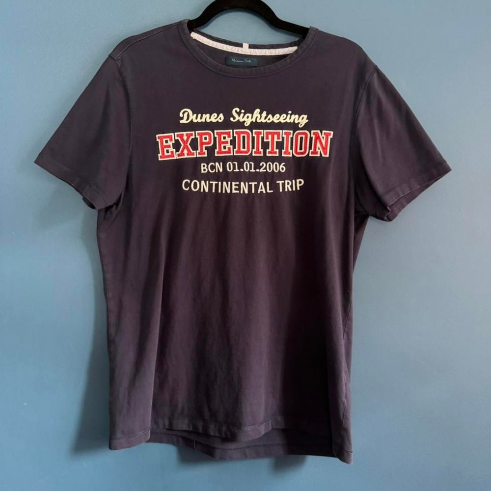 Dunes Sightseeing Expedition T Shirt Women's Size Large Black Red White 2006 Y2K